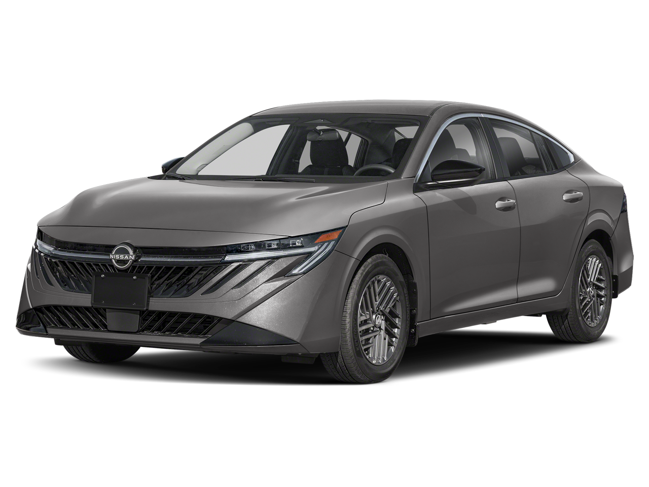 2026 Nissan Sentra SV in Gun Met — front three-quarter view