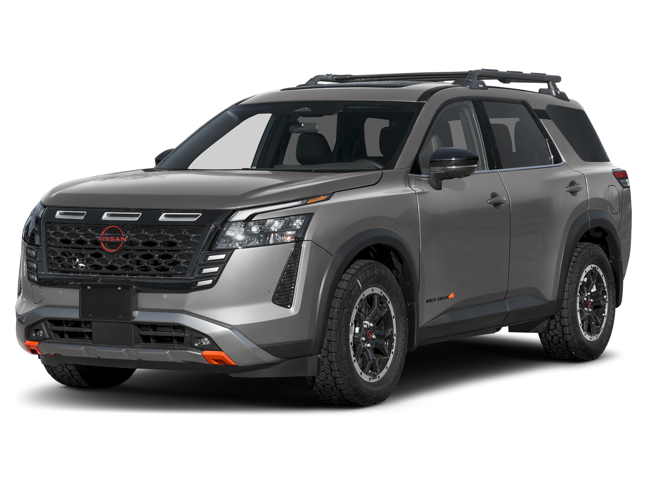 2026 Nissan Pathfinder Rock Creek in BALTIC TEAL — front three-quarter view
