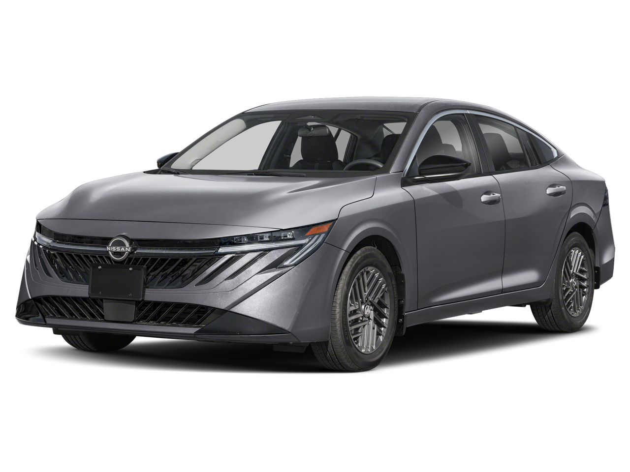 2026 Nissan Sentra SV in Gun Met — front three-quarter view