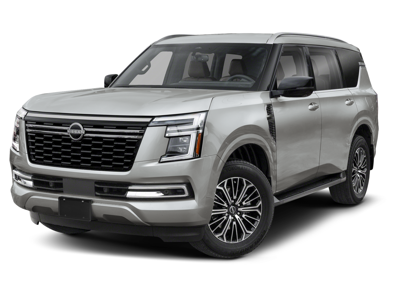 2026 Nissan Armada SL in White — front three-quarter view